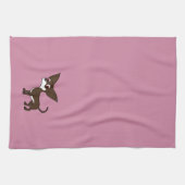 Linge De Cuisine Blanc et chiwawa de chocolat avec les cheveux (Horizontal)