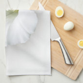 Linge De Cuisine blanc et gris (Quart Plié)