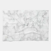 Linge De Cuisine Blanc marbre (Horizontal)