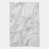 Linge De Cuisine Blanc marbre (Vertical)