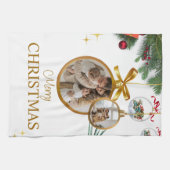 Linge De Cuisine Blanc moderne Joyeux Noël Meilleur linge de cuisin (Horizontal)