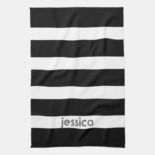 Linge De Cuisine Blancs Et Noirs Classiques (Vertical)