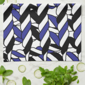 Linge De Cuisine Blancs noirs (Plié)
