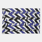 Linge De Cuisine Blancs noirs (Horizontal)
