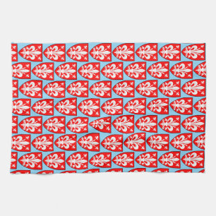 Linge De Cuisine Blason de Florence Lys Florentin rouge