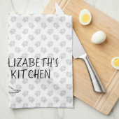 Linge De Cuisine Blenheim Cavalier King Charles Spaniel & Texte (Quart Plié)