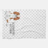 Linge De Cuisine Blenheim Cavalier King Charles Spaniel & Texte (Horizontal)