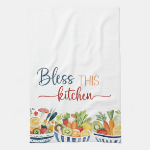 Linge De Cuisine Bless This Kitchen - Produits frais Décoratif