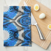 Linge De Cuisine Bleu atomique (Quart Plié)