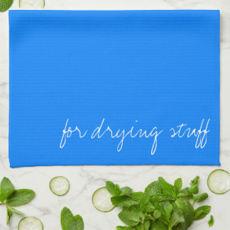 Linge De Cuisine bleu azur personnalisé