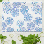 Linge De Cuisine Bleu barbeau (Plié)