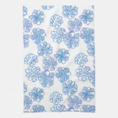 Linge De Cuisine Bleu barbeau (Vertical)
