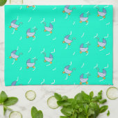 Linge De Cuisine Bleu bébé pram (Plié)
