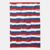 Linge De Cuisine Bleu, blanc et rouge (Vertical)