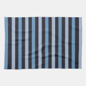 Linge De Cuisine Bleu, Bleu Gris, Motif rayé (Horizontal)