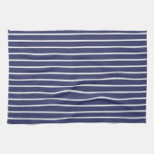 Linge De Cuisine Bleu bleu marine classique (Horizontal)