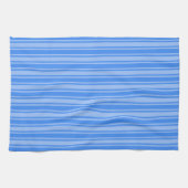 Linge De Cuisine Bleu bonbons rayures (Horizontal)