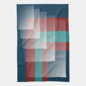 Linge De Cuisine bleu bordeaux turquoise (Vertical)