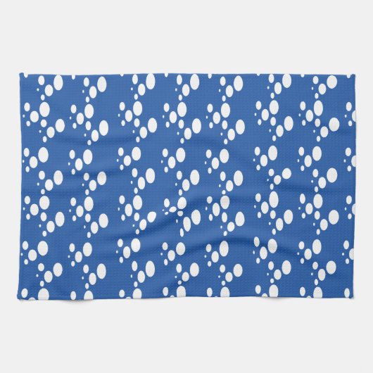 Linge De Cuisine Bleu bulle (Horizontal)