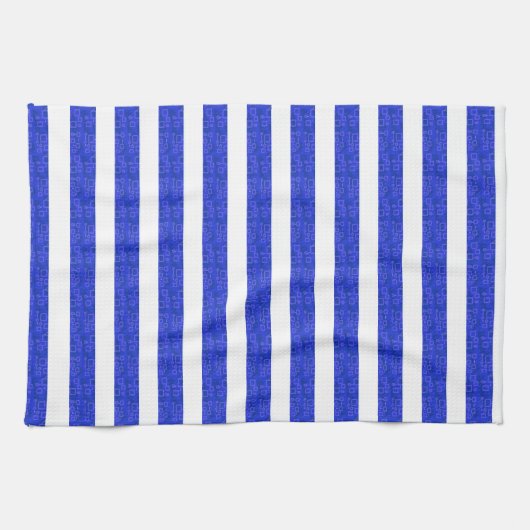 Linge De Cuisine Bleu Chic (Horizontal)