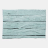 Linge De Cuisine Bleu Chic Bois rustique (Horizontal)
