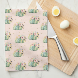 Linge De Cuisine Bleu citrouille chute d'eau couleur élégante autom