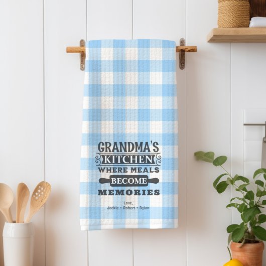 Linge De Cuisine Bleu clair Les repas de grand-mère deviennent des