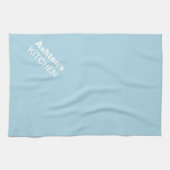 Linge De Cuisine Bleu clair Personnalisé Couleur Premium (Horizontal)