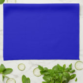 Linge De Cuisine Bleu Cobalt Uni (Plié)