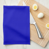Linge De Cuisine Bleu Cobalt Uni (Quart Plié)