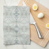 Linge De Cuisine Bleu complexe  (Quart Plié)