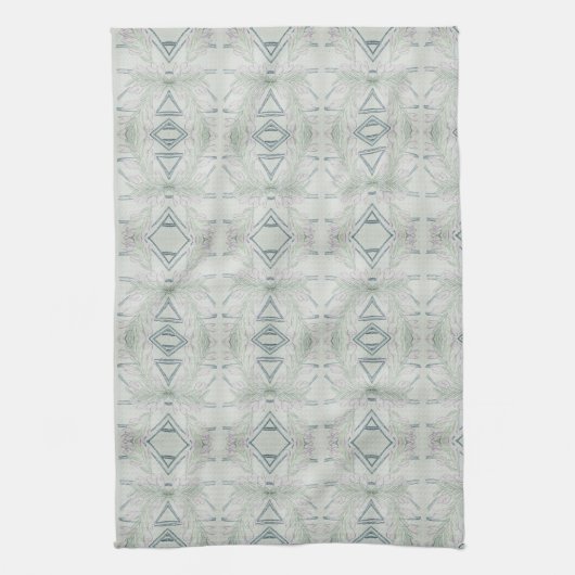 Linge De Cuisine Bleu complexe  (Vertical)