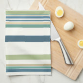 Linge De Cuisine Bleu de la Marine Vert clair (Quart Plié)