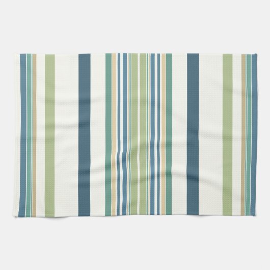 Linge De Cuisine Bleu de la Marine Vert clair (Horizontal)