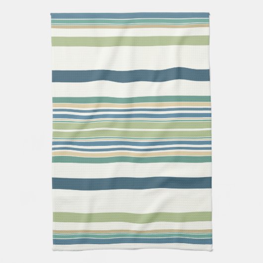 Linge De Cuisine Bleu de la Marine Vert clair (Vertical)