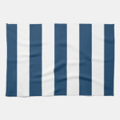 Linge De Cuisine Bleu de marine, Blancs, Motif rayé (Horizontal)