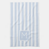 Linge De Cuisine Bleu doux et blanc Ticking Striogramme (Vertical)