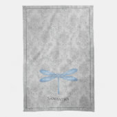 Linge De Cuisine Bleu Dragonfly Damas (Vertical)