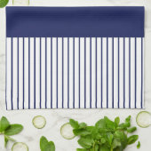 Linge De Cuisine Bleu et blanc (Plié)
