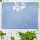 Linge De Cuisine Bleu et blanc (Plié)