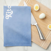 Linge De Cuisine Bleu et blanc (Quart Plié)