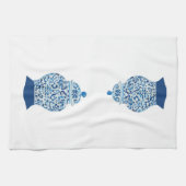 Linge De Cuisine Bleu et blanc Ginger Jars (Horizontal)