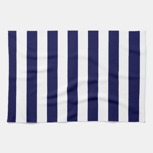 Linge De Cuisine Bleu et blanc marine (Horizontal)