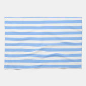 Linge De Cuisine Bleu et blanc rayures de bonbons (Horizontal)