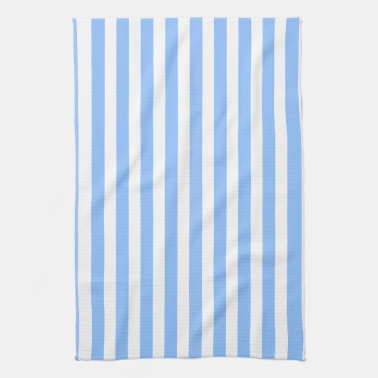 Linge De Cuisine Bleu et blanc rayures de bonbons (Vertical)