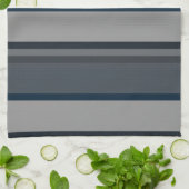 Linge De Cuisine Bleu et gris (Plié)