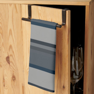 Linge De Cuisine Bleu et gris