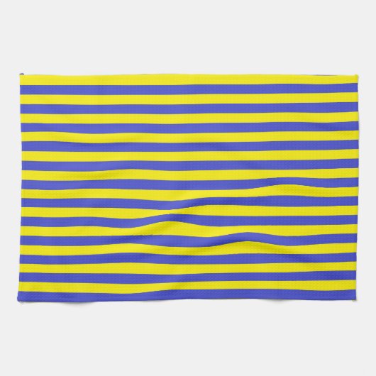 Linge De Cuisine Bleu et jaune (Horizontal)