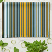 Linge De Cuisine Bleu et jaune (Plié)