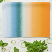 Linge De Cuisine Bleu et Orange (Plié)